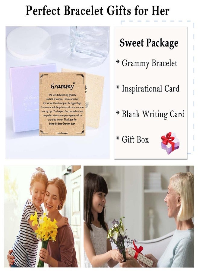 FIEEFX Grammy Gifts, Grammy Bracelet, Mother's Day Valentines Christmas Birthday Gifts for Grandma, Stocking Stuffers for Women Adults - Image 4